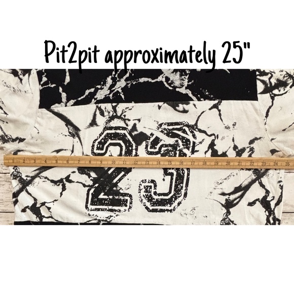 Seven Souls Men’s 23 Graphic Marbled Print T-Shirt (Size 3XL) - Picture 6 of 7